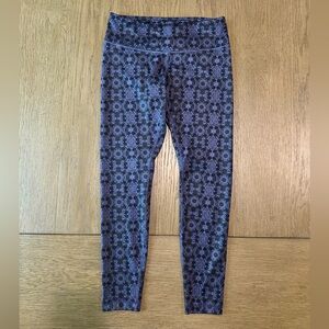 Lululemon Leggings Size 8 Blue/Violet Print